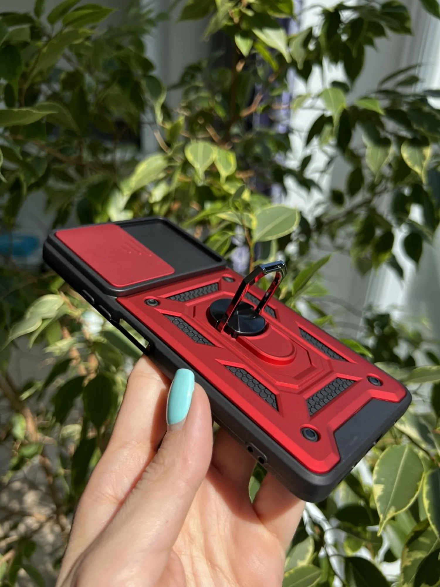 Красный чехол противоударный armors для Xiaomi Redmi Note 10 Pro 4G с защитой камеры