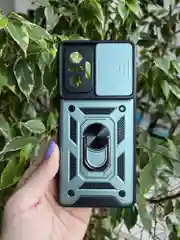 Зеленый чехол противоударный armors для Xiaomi Redmi Note 10 Pro 4G с защитой камеры