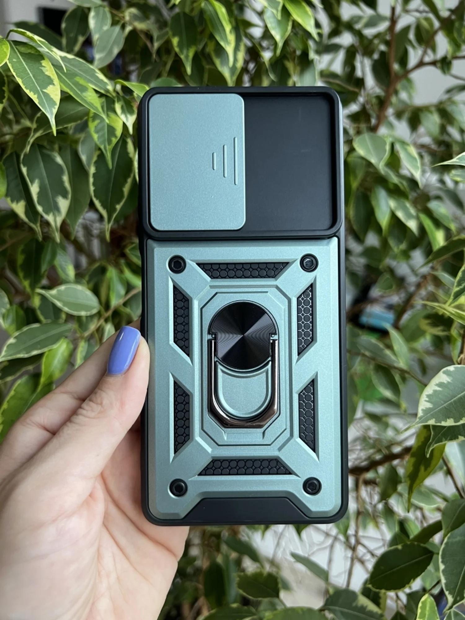 Зеленый чехол противоударный armors для Xiaomi Redmi Note 10 Pro 4G с защитой камеры