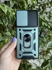 Зеленый чехол противоударный armors для Xiaomi Redmi Note 10 Pro 4G с защитой камеры