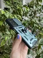Зеленый чехол противоударный armors для Xiaomi Redmi Note 10 Pro 4G с защитой камеры