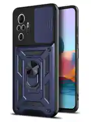 Темно-синий чехол противоударный armors для Xiaomi Redmi Note 10 Pro 4G с защитой камеры