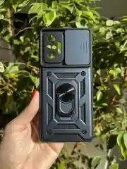 Темно-синий чехол противоударный armors для Xiaomi Redmi Note 10 Pro 4G с защитой камеры