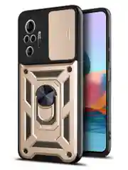 Золотой чехол противоударный armors для Xiaomi Redmi Note 10 Pro 4G с защитой камеры