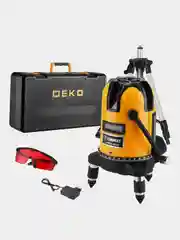 Уровень лазерный самовыравнивающийся в кейсе DEKO LL57 PRO SET 2 PREMIUM со штативом 1 м (5 линий, красный луч)