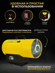 Тепловая пушка газовая ELECTROLITE GH-10 (10 кВт, 350 м3, пропан/бутан, нагрев до 100 м2)