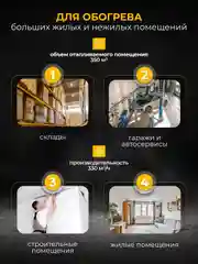 Тепловая пушка газовая ELECTROLITE GH-10 (10 кВт, 350 м3, пропан/бутан, нагрев до 100 м2)