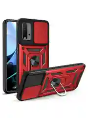 Красный чехол противоударный armors для Xiaomi Redmi 9T / Редми 9Т с защитой камеры