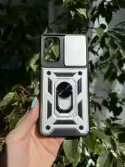 Серебряный чехол противоударный armors для Xiaomi Redmi 9T / Редми 9Т с защитой камеры