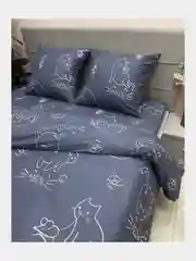 Постельное белье 1,5 сп / 2 спальное / евро / семейный Бязь ivSubelIa" Котики", 70x70