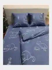 Постельное белье 1,5 сп / 2 спальное / евро / семейный Бязь ivSubelIa" Котики", 70x70
