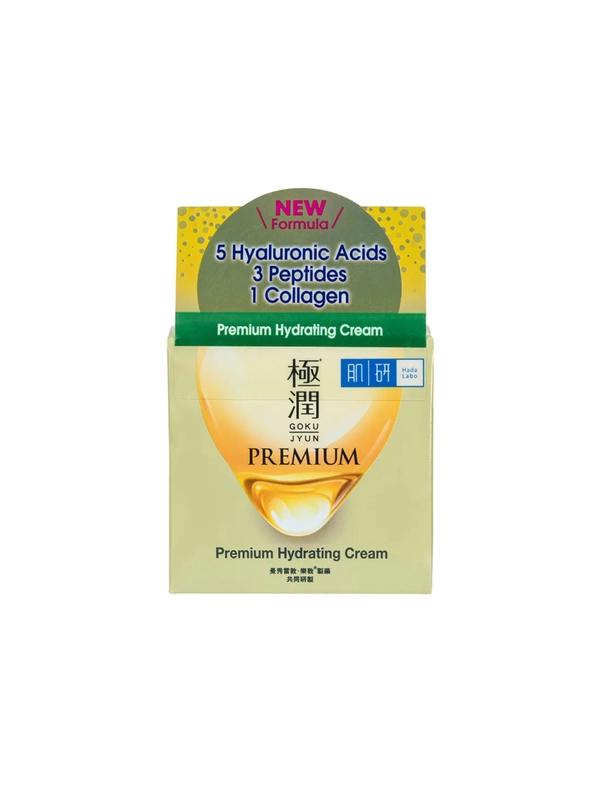 Крем для лица увлажнение с пептидами и коллагеном (HADA LABO Японский), 50 г/ Rohto