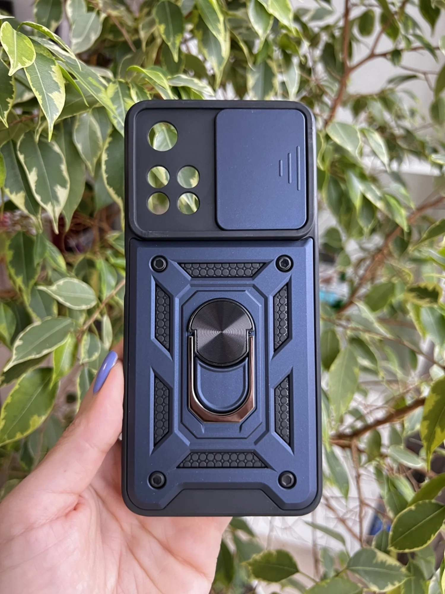 Темно-синий чехол противоударный armors для Xiaomi Redmi Note 11 Pro+ 5G MediaTek Dimensity 920