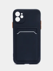 Чехол для Apple IPhone 11 (Айфон 11), силиконовый, с защитой камеры