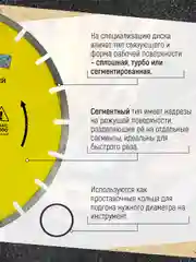 Диск алмазный сегмент по асфальту "Мастер" 350 х 10 х 25.4/22.23 мм, Чеглок