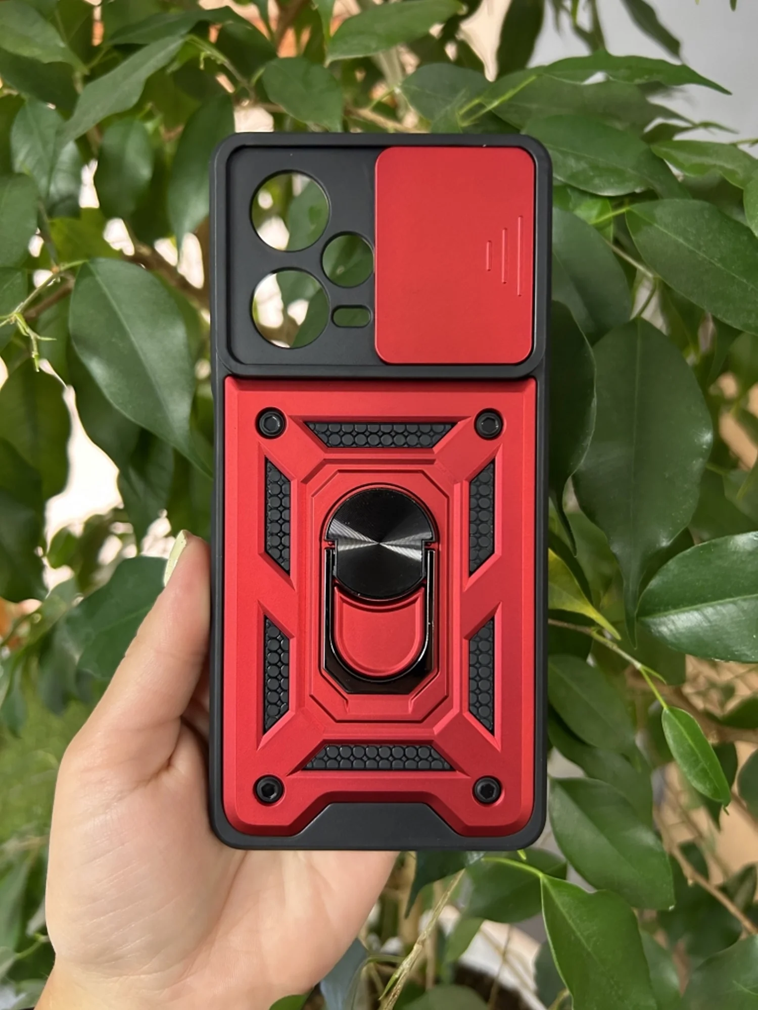 Красный чехол противоударный armors для Xiaomi Redmi Note 12 Pro+ / Редми Нот 12 Про Плюс