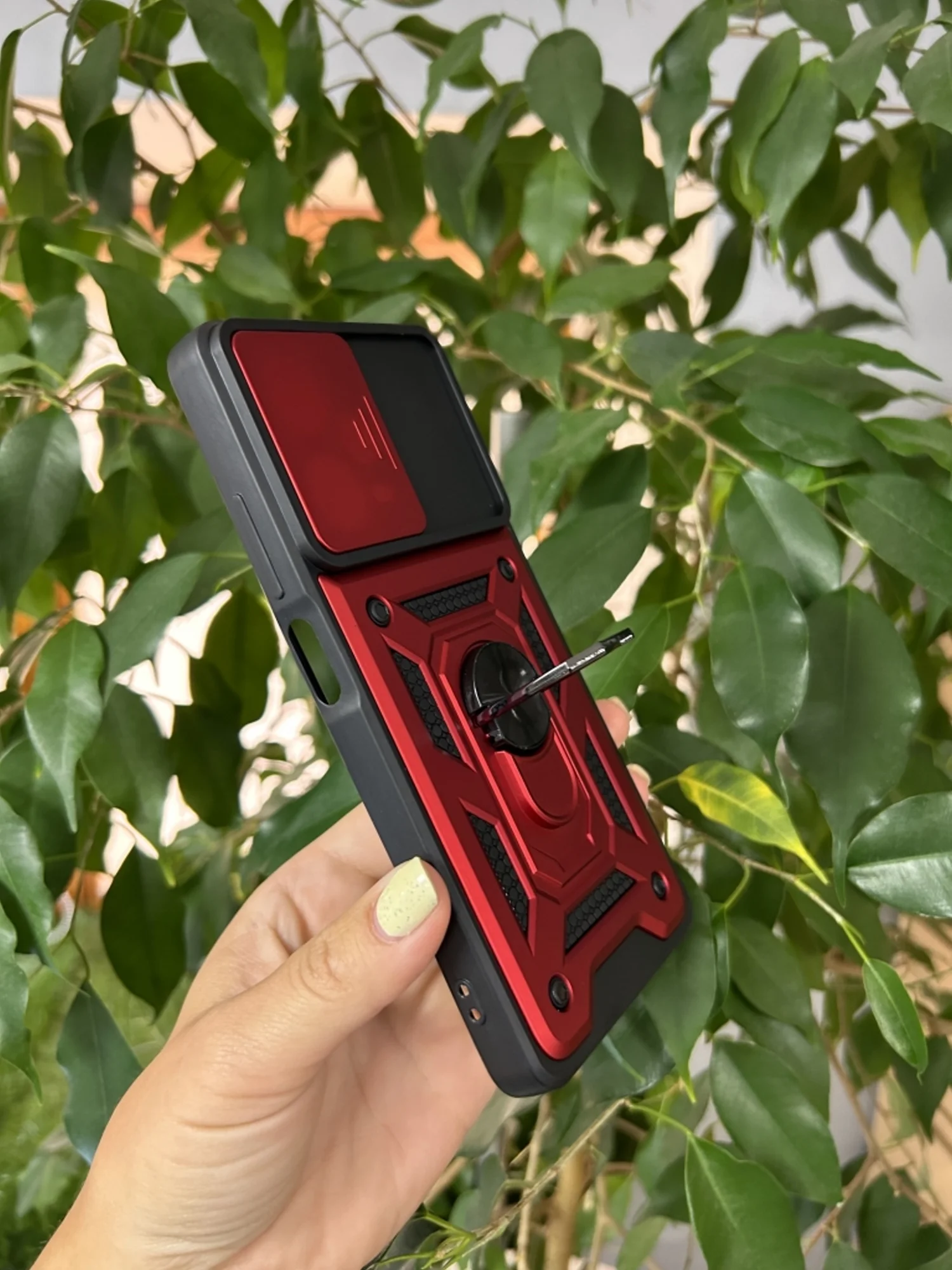 Красный чехол противоударный armors для Xiaomi Redmi Note 12 Pro+ / Редми Нот 12 Про Плюс