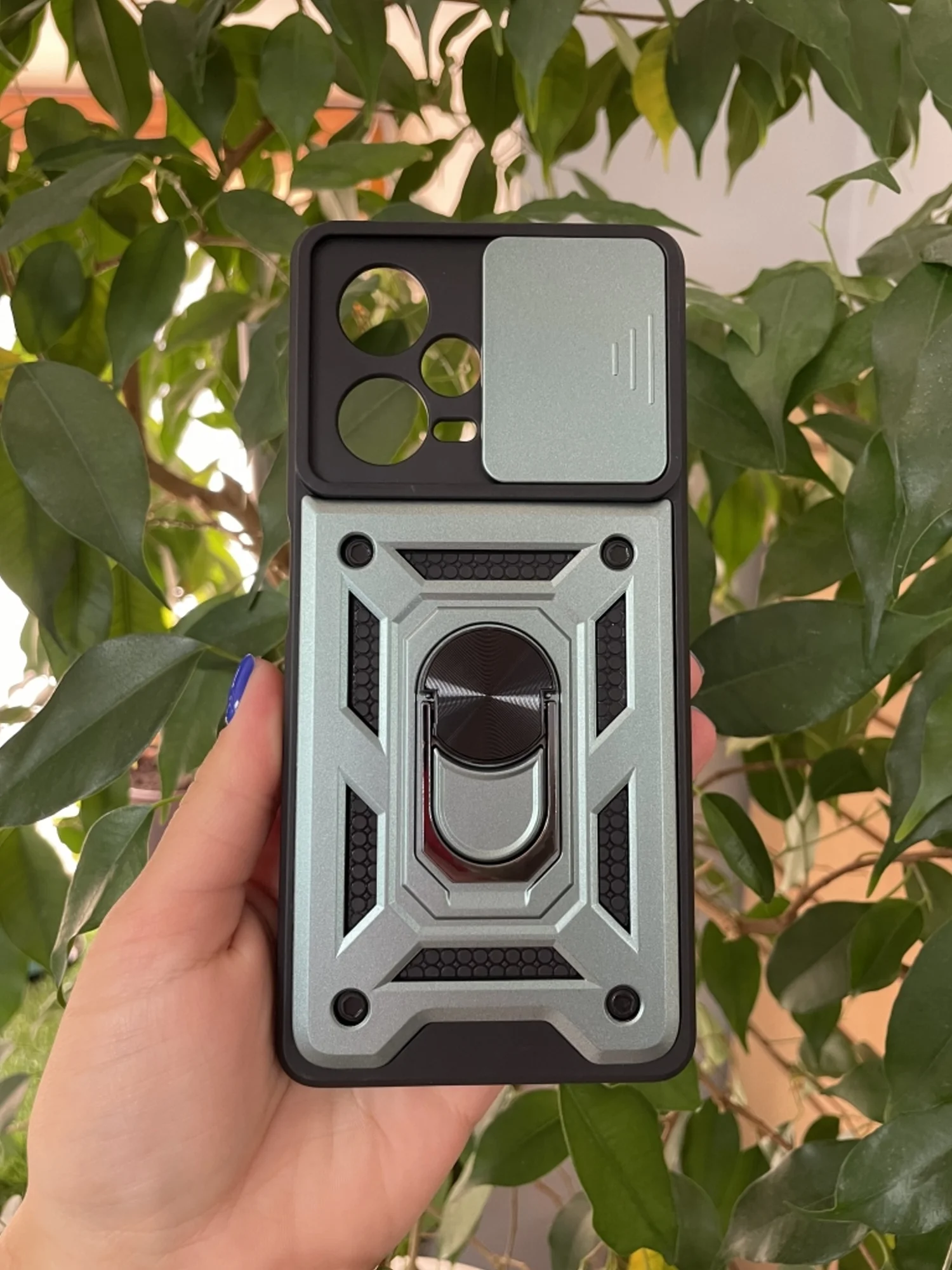 Зеленый чехол противоударный armors для Xiaomi Redmi Note 12 Pro+ / Редми Нот 12 Про Плюс