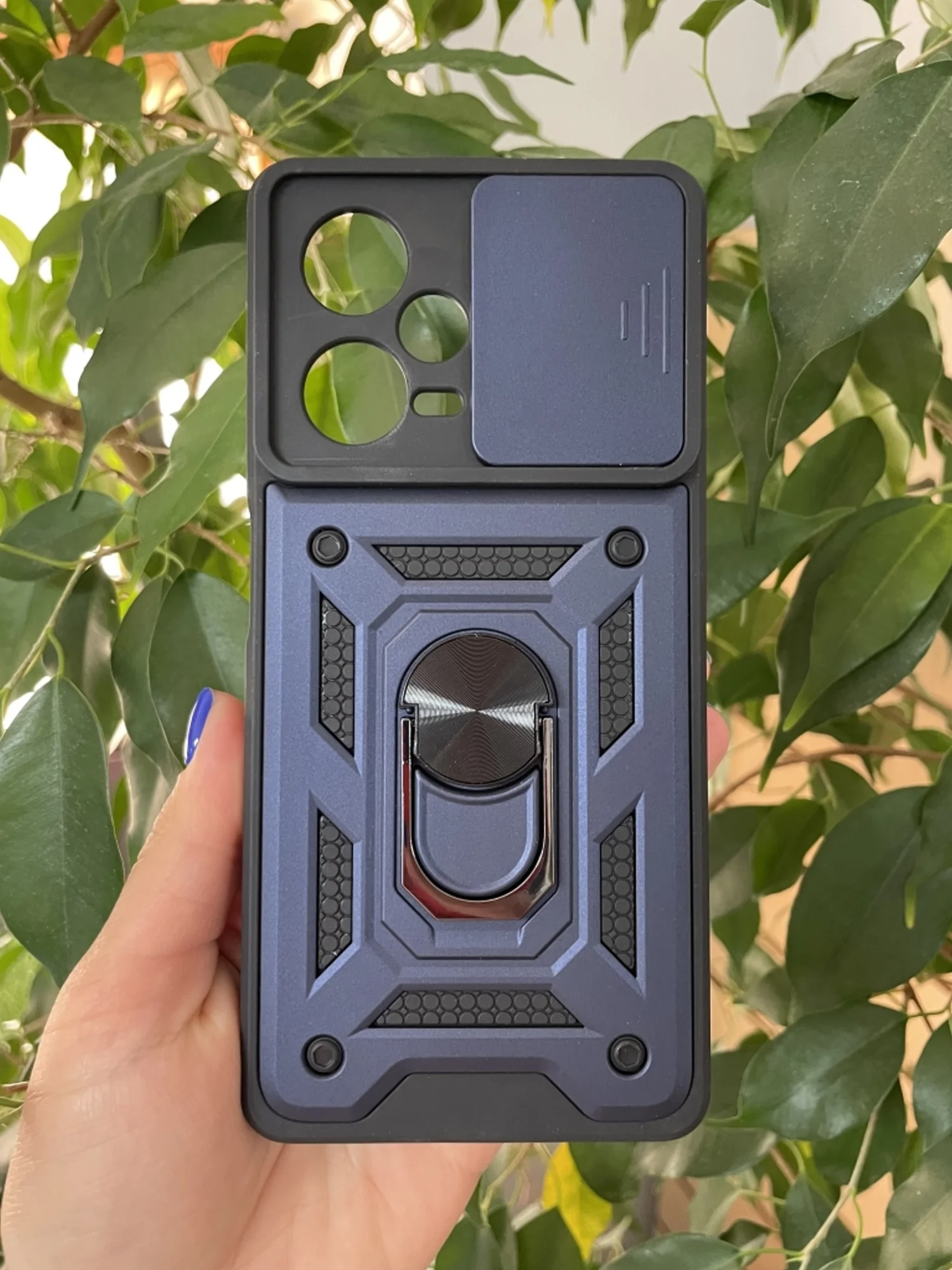 Темно-синий чехол противоударный armors для Xiaomi Redmi Note 12 Pro+ / Редми Нот 12 Про Плюс