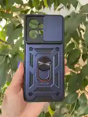 Темно-синий чехол противоударный armors для Xiaomi Redmi Note 12 4G / Редми Нот 12 4G с защитой камеры