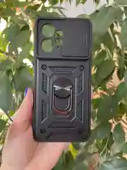 Черный чехол противоударный armors для Xiaomi Redmi Note 12 4G / Редми Нот 12 4G с защитой камеры