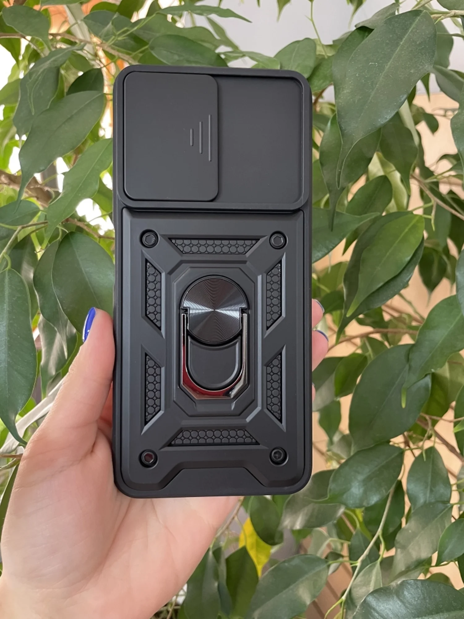 Черный чехол противоударный armors для Xiaomi Redmi Note 12 4G / Редми Нот 12 4G с защитой камеры