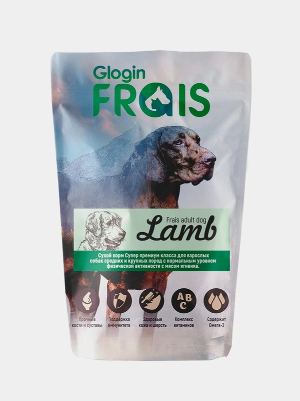 Сухой корм Frais Signature, для взрослых собак, с мясом ягненка, 500 г