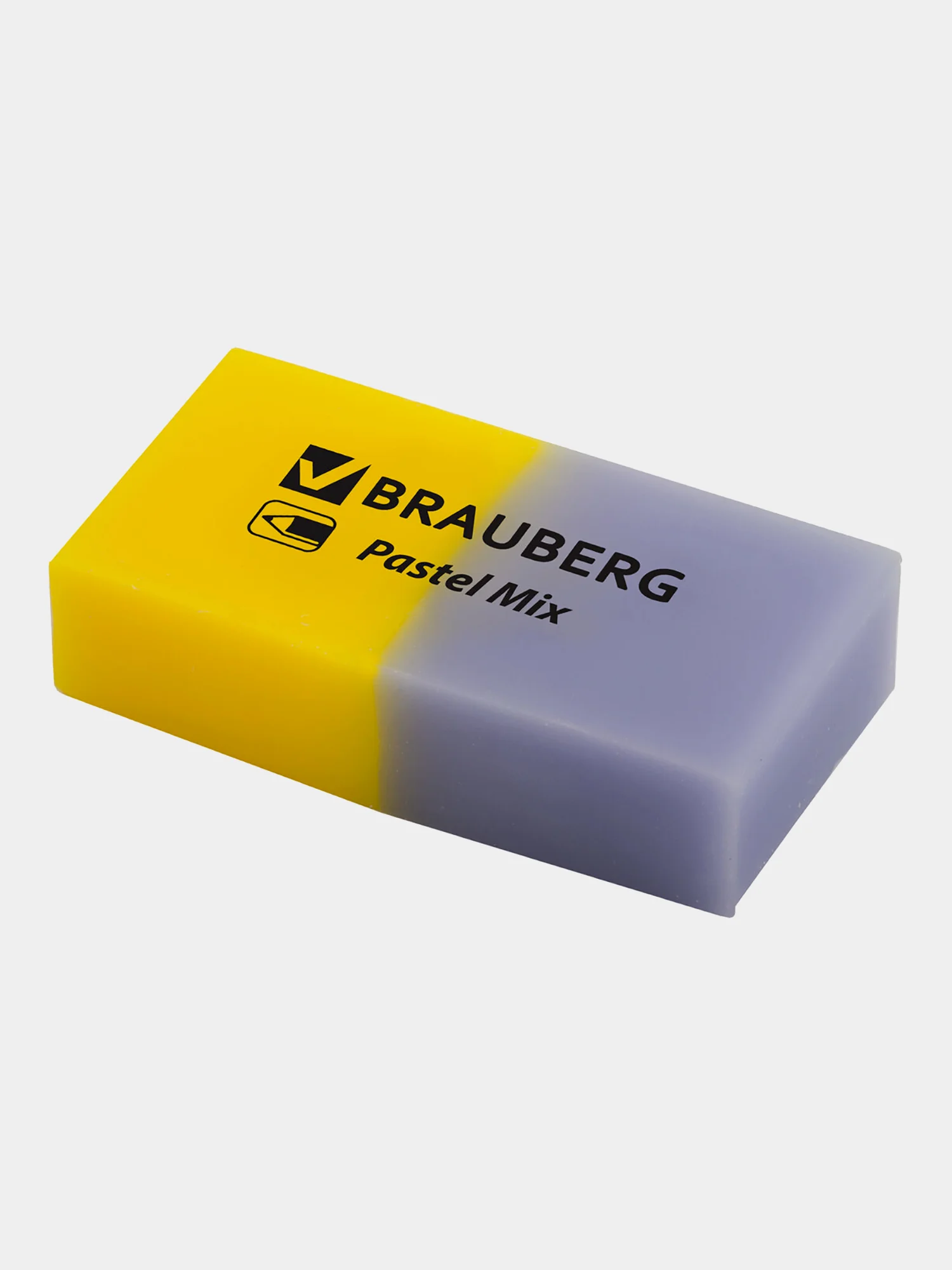 Ластик для карандаша Brauberg Pastel Mix, 6 шт., цвета ассорти, 44х21х10 мм