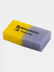 Ластик для карандаша Brauberg Pastel Mix, 6 шт., цвета ассорти, 44х21х10 мм