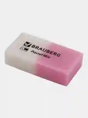 Ластик для карандаша Brauberg Pastel Mix, 6 шт., цвета ассорти, 44х21х10 мм