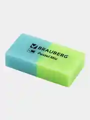 Ластик для карандаша Brauberg Pastel Mix, 6 шт., цвета ассорти, 44х21х10 мм