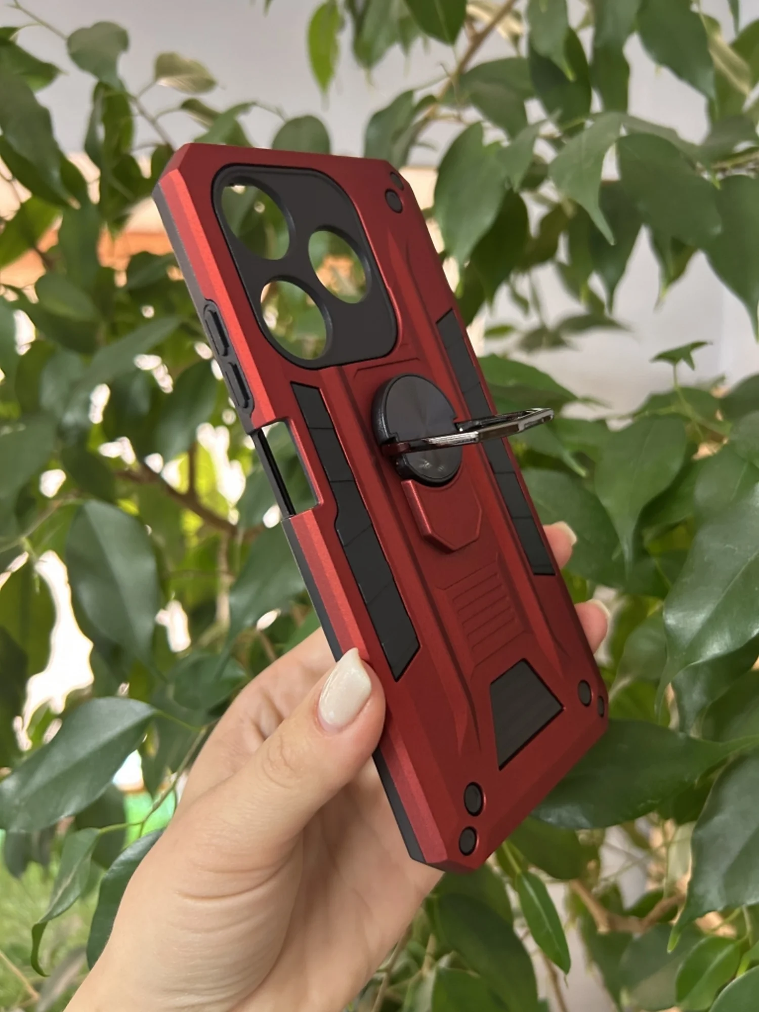 Красный чехол противоударный military для Tecno Spark 10 4G и Spark 10C