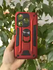 Красный чехол противоударный military для Tecno Spark 10 4G и Spark 10C
