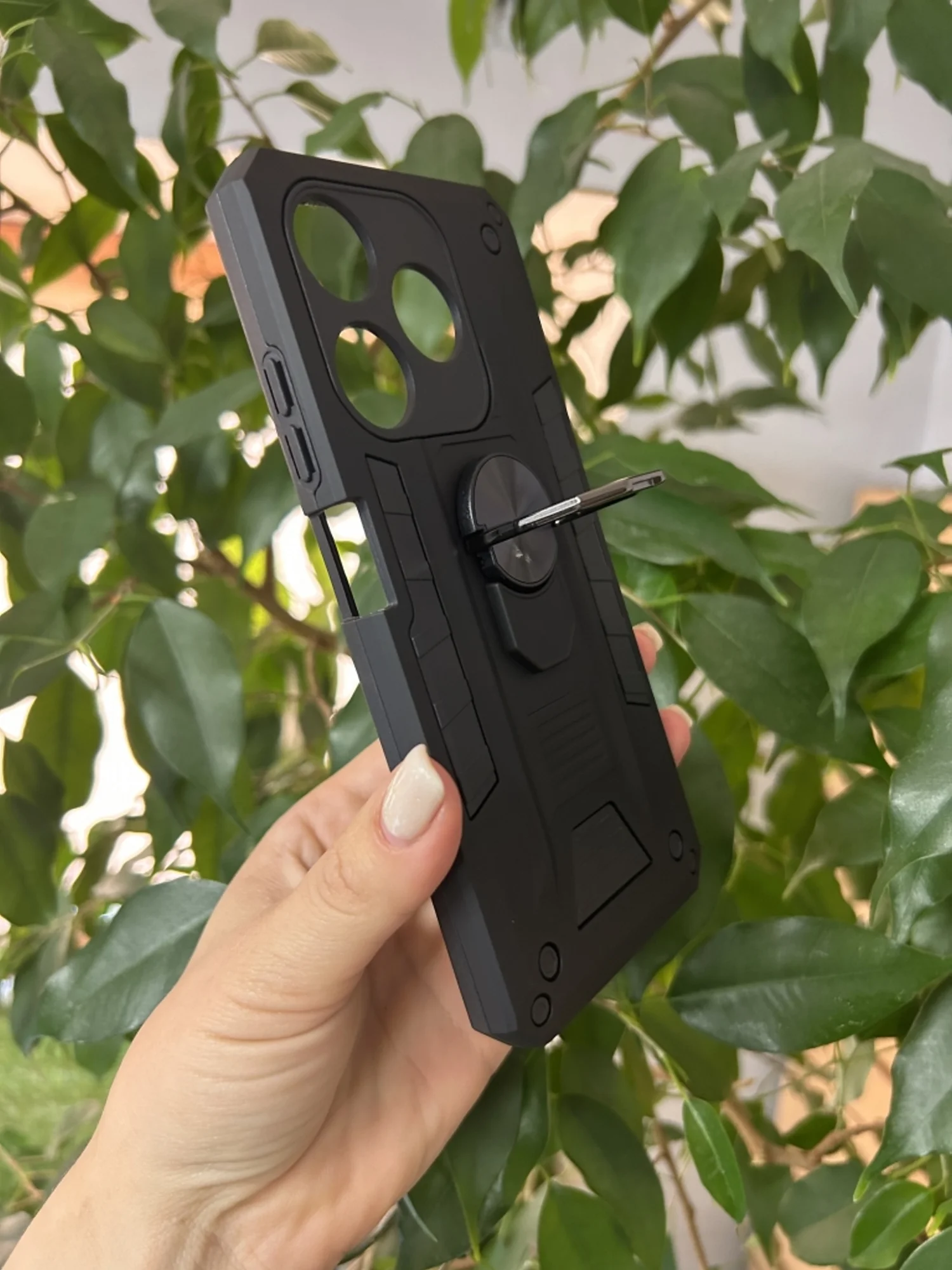 Серебряный чехол противоударный military для Tecno Spark 10 4G и Spark 10C