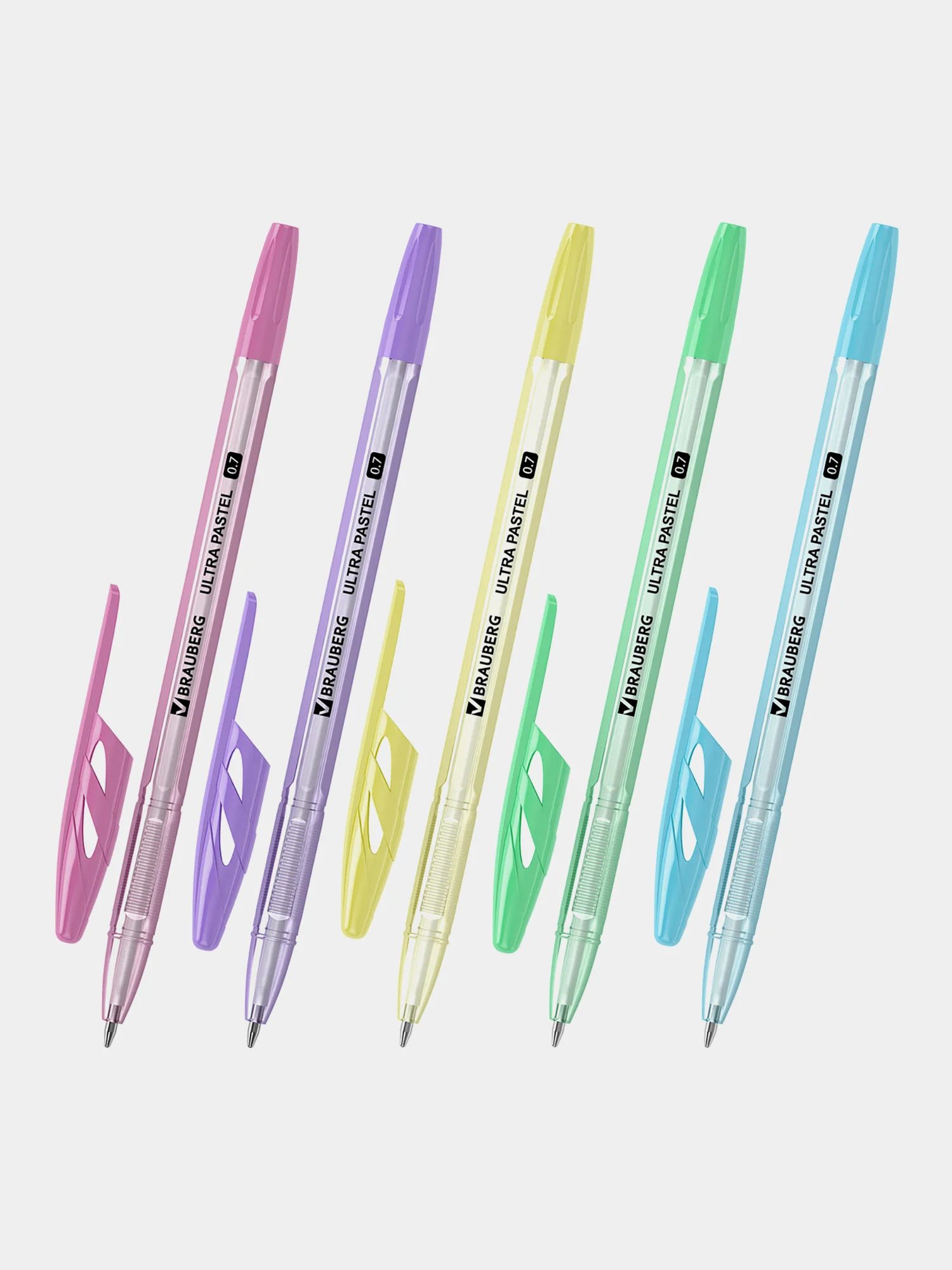 Ручки шариковые  Brauberg Ultra Pastel, 880401, Комплект 50 штук, Синие, чернила Германия