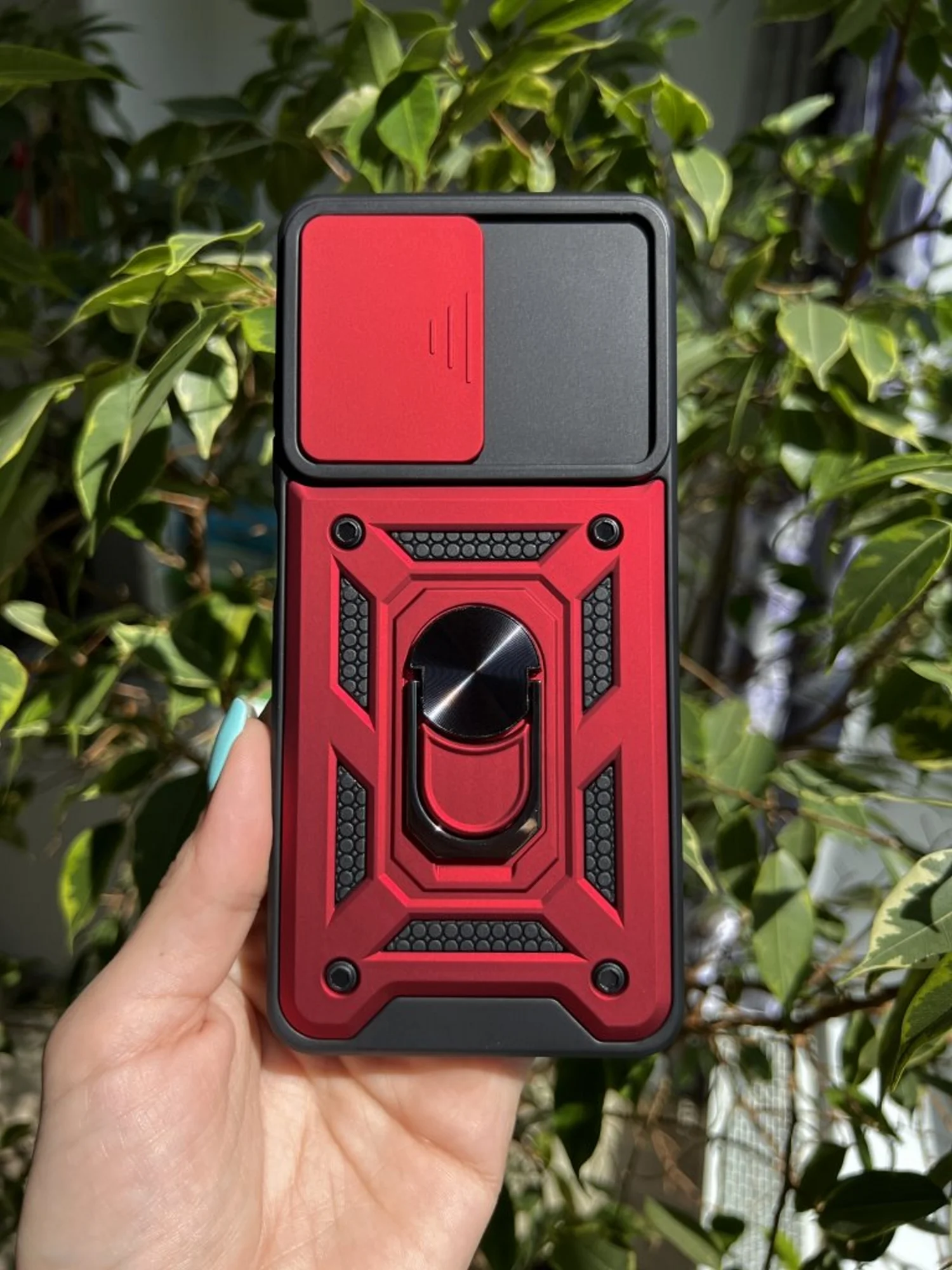 Красный чехол противоударный armors для Xiaomi Redmi Note 12 Pro 4G с защитой камеры