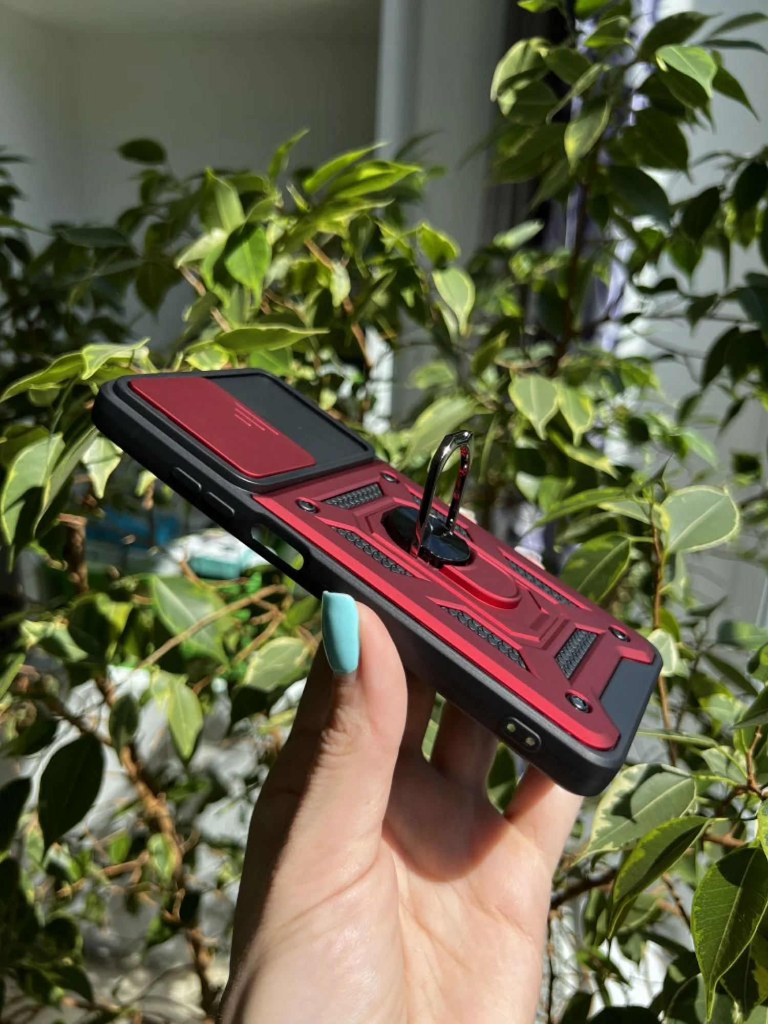 Красный чехол противоударный armors для Xiaomi Redmi Note 12 Pro 4G с защитой камеры