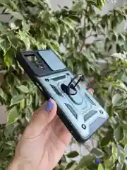 Зеленый чехол противоударный armors для Xiaomi Redmi Note 12 Pro 4G с защитой камеры