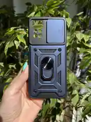 Темно-синий чехол противоударный armors для Xiaomi Redmi Note 12 Pro 4G с защитой камеры