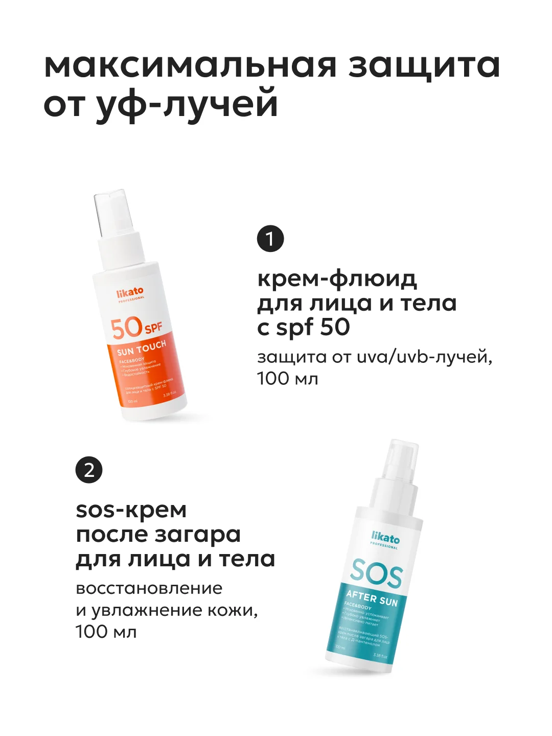Likato Professional Восстанавливающий SOS-крем после загара для лица и тела с Д-пантенолом