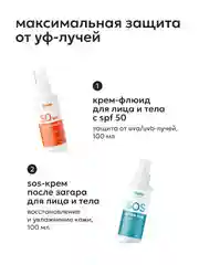 Likato Professional Восстанавливающий SOS-крем после загара для лица и тела с Д-пантенолом