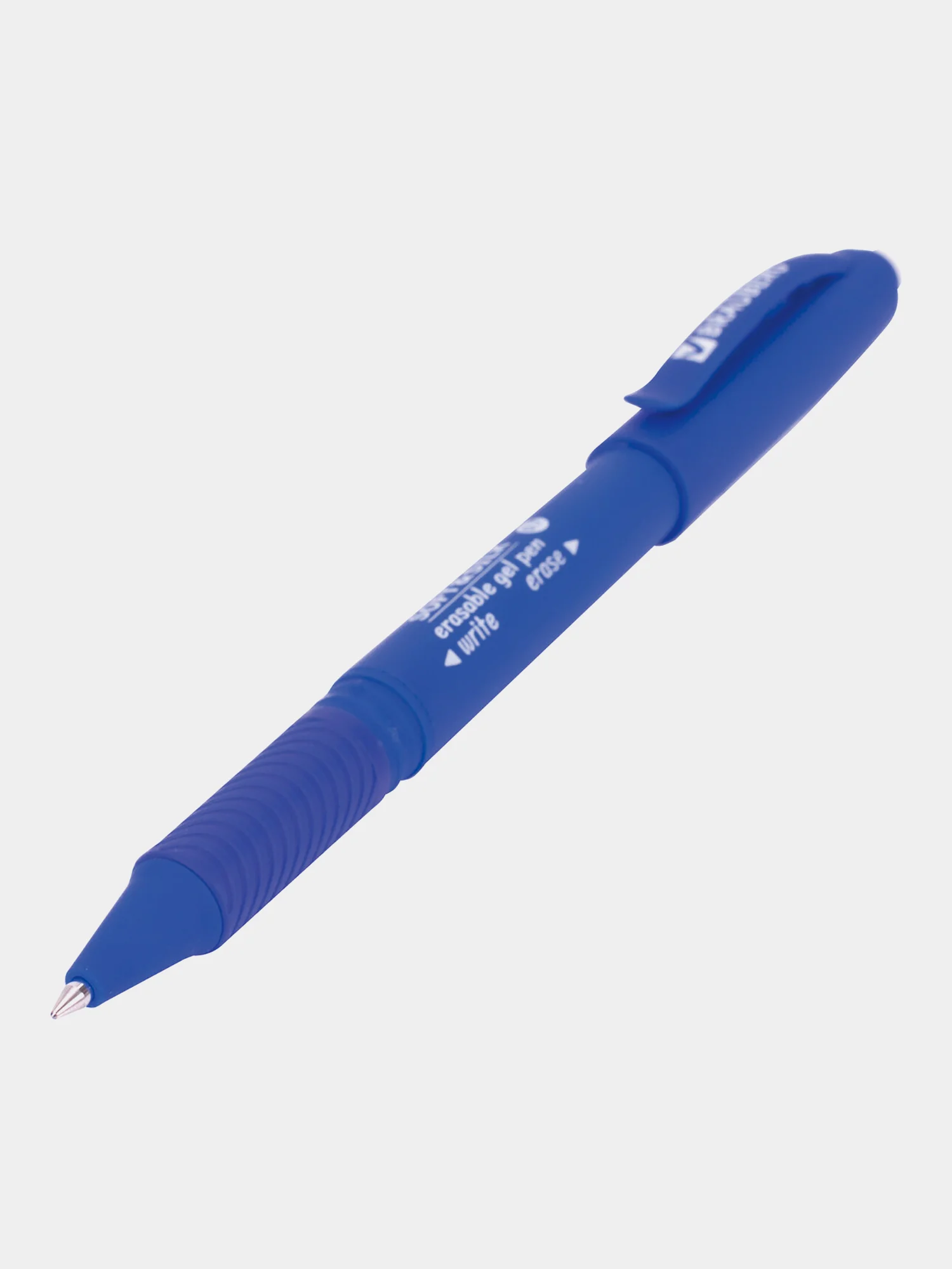 Ручка стираемая гелевая BRAUBERG SOFT&SILK, синяя, КОМПЛЕКТ 12штук, 0,7мм, 880226