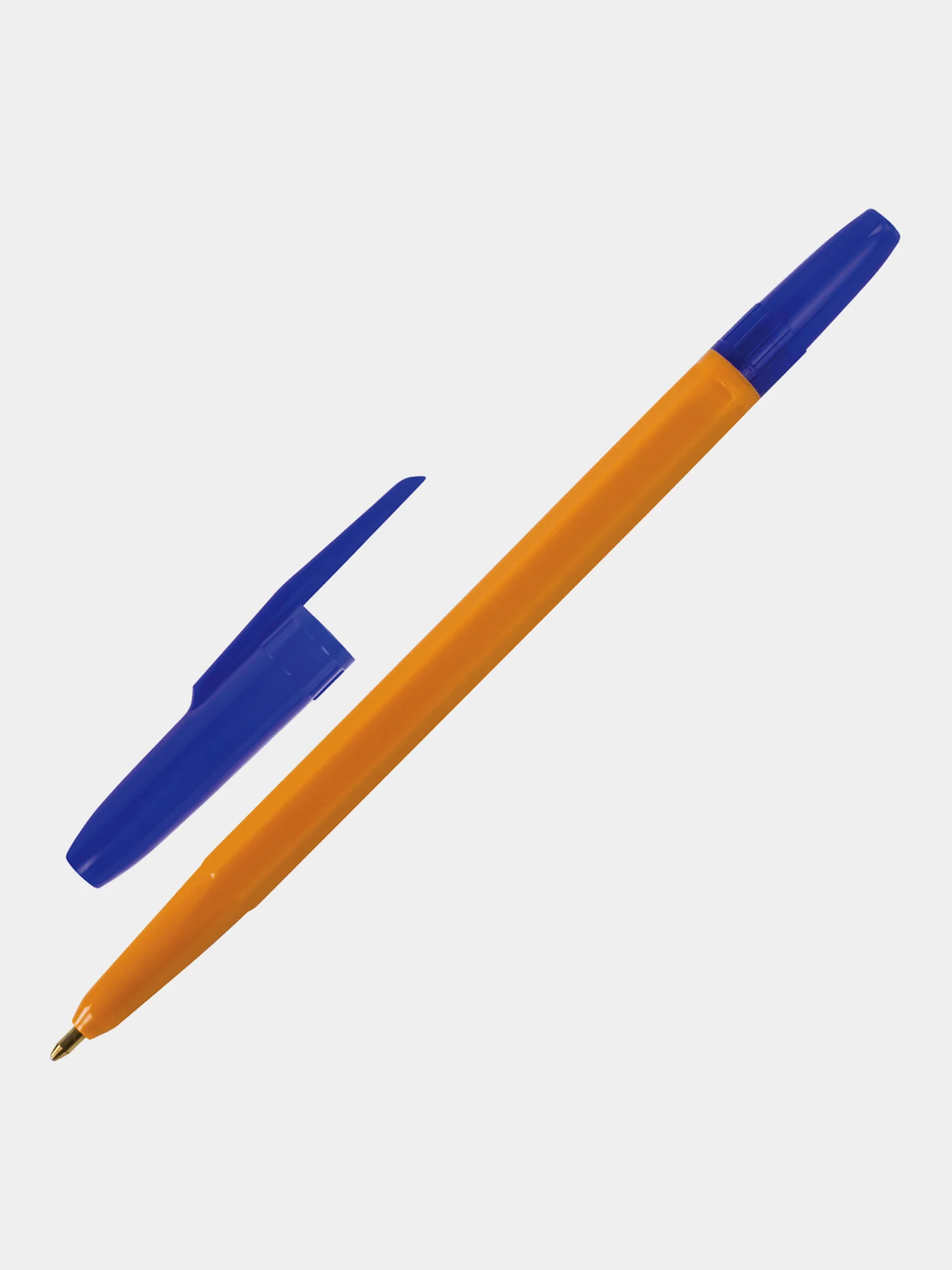 Набор синих ручек шариковых Brauberg "Orange Line", 50 шт, узел 1 мм, линия письма 0,5 мм