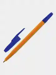 Набор синих ручек шариковых Brauberg "Orange Line", 50 шт, узел 1 мм, линия письма 0,5 мм