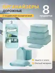 Голубой органайзер для чемодана для путешествий для дома