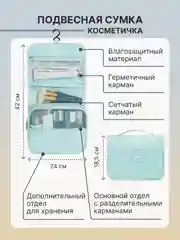 Голубой органайзер для чемодана для путешествий для дома
