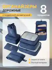 Синий органайзер для чемодана для путешествий для дома