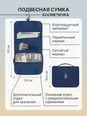 Синий органайзер для чемодана для путешествий для дома