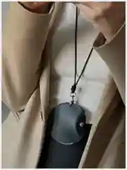Черный сумка-чехол подвесная для наушников Airpods, на пояс, обвес на сумку, аксессуар-украшение