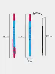 Ручки шариковые Brauberg Ultra Mix, 880400, 50 штук, Синие, чернила Германия